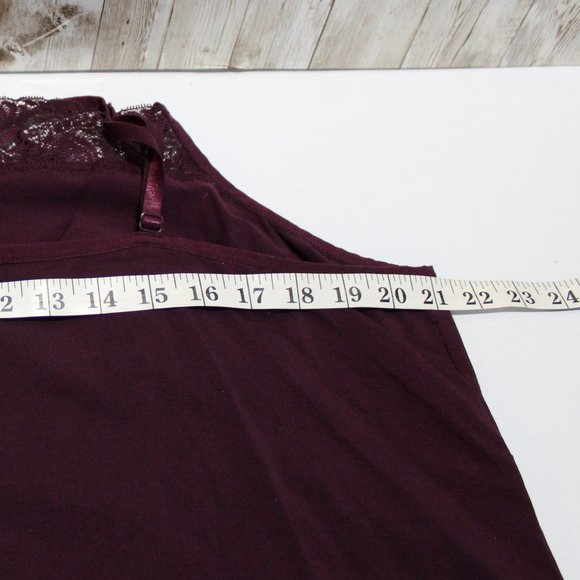 LOT of 3 Camisole / Tank Tops Apt 9 & Layne Bryant Burgundy, Teal, Taupe - Picture 6 of 16